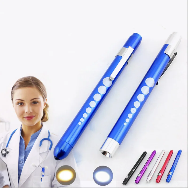 

Pen Type Pocket Medical Penlight Torch Light Otoscope Ophthalmoscope white LED First Aid Flashlight for Dental Throat Check