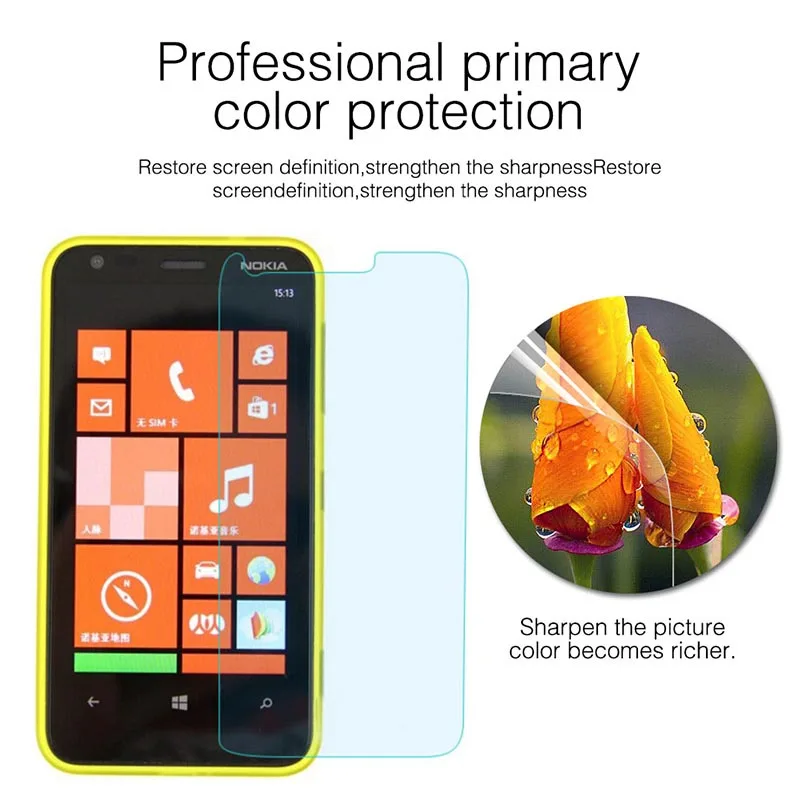 2.5D 0 26 мм 9H закаленное стекло для Microsoft Lumia 620 Защитная пленка Nokia 620|tempered glass|9h tempered