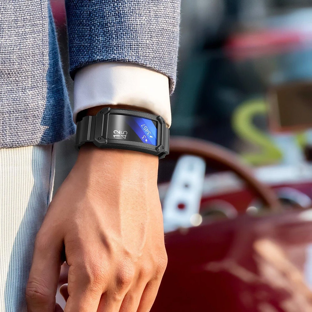  Silicone Wristband Bracelet for Samsung Galaxy Gear Fit 2(SM-R360) Smart Watch Tracker-Soft Screen  - 32809563711
