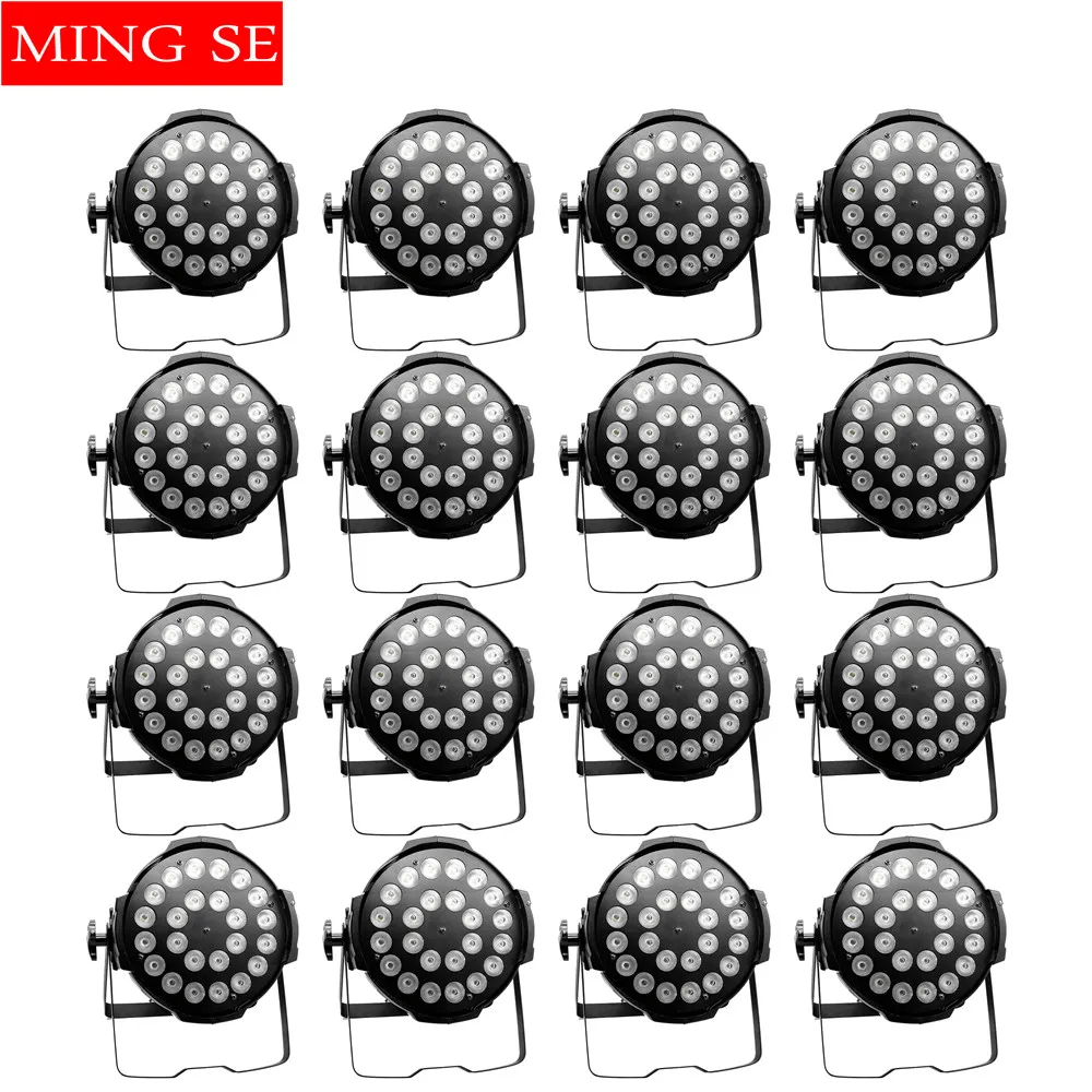 16units 24x12W RGBW 4in1 Aluminum LED Par Can Disco Lamp Stage Lights