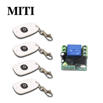 

Hot Sales Mini DC12V 1CH RF Wireless Remote Control Switch System 4Transmitter +1Receiver Household Intelligent Remote Control