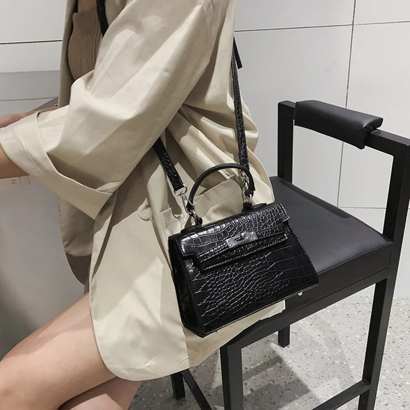 2019 تمساح Crossbody حقائب للنساء حقيبة يد فاخرة مصمم العلامة التجارية الشهيرة بولسا الأنثوية رسول حقيبة كتف السيدات Sac