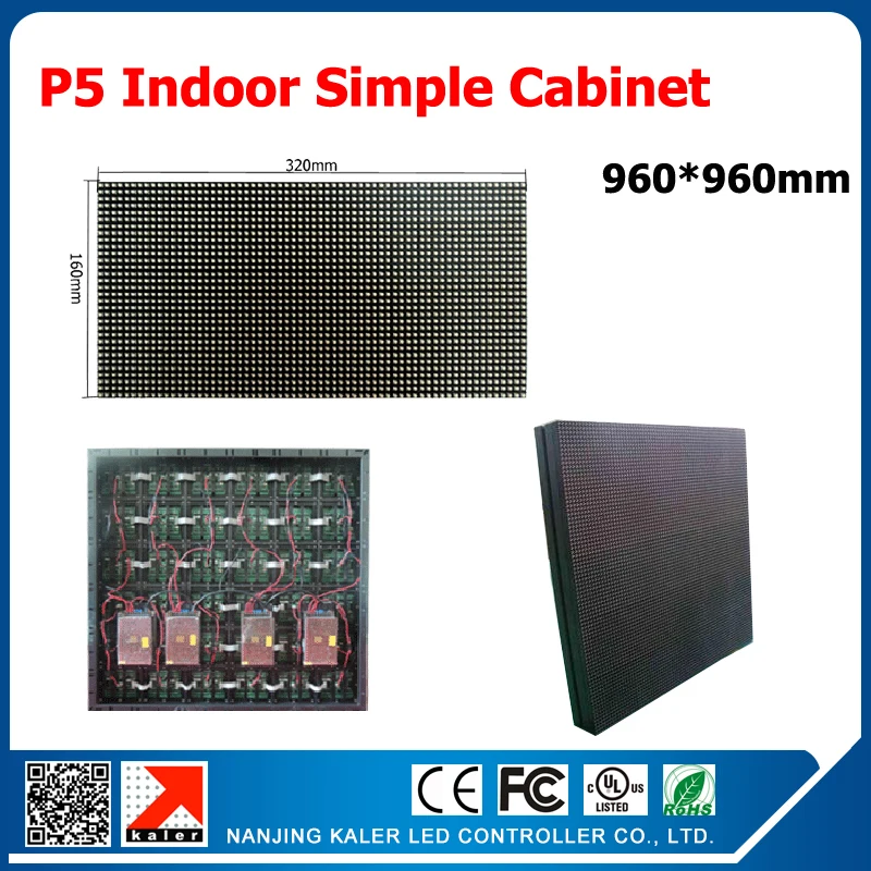 

p5 led display screen indoor mounting on wall video wall 960*960mm display cabinet receiving card