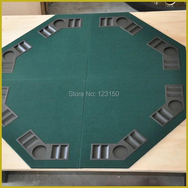 

ET-04 Foldable Casino tabletop, Four fold, for Texas Holdem Game, Green