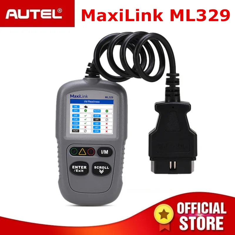 Autel MaxiLink ML329 OBD2 Code Reader OBDII Scanner OBD 2 Car Diagnotic Tool One-Click I/M Readiness Key AutoVIN PK Autel AL319 Autel MaxiLink ML329 OBD2 Code Reader OBDII Scanner OBD 2 Car Diagnotic Tool One-Click I/M Readiness Key AutoVIN PK Autel AL319