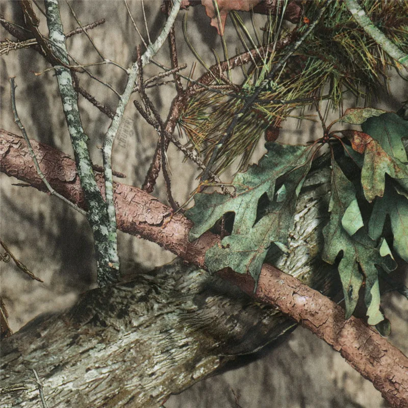 Bionic Pine tree или Black leaves камуфляжная толстовка с длинными рукавами Солнцезащитная ледяная шелковая прохладная тонкая быстросохнущая с капюшоном для рыбалки