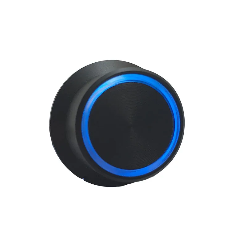 5PC Excellent Black Knob 25*15mm Potentiometer Knob photopermeability Volume Knobs Let In LED Pervious To Light Hi-FI Audio