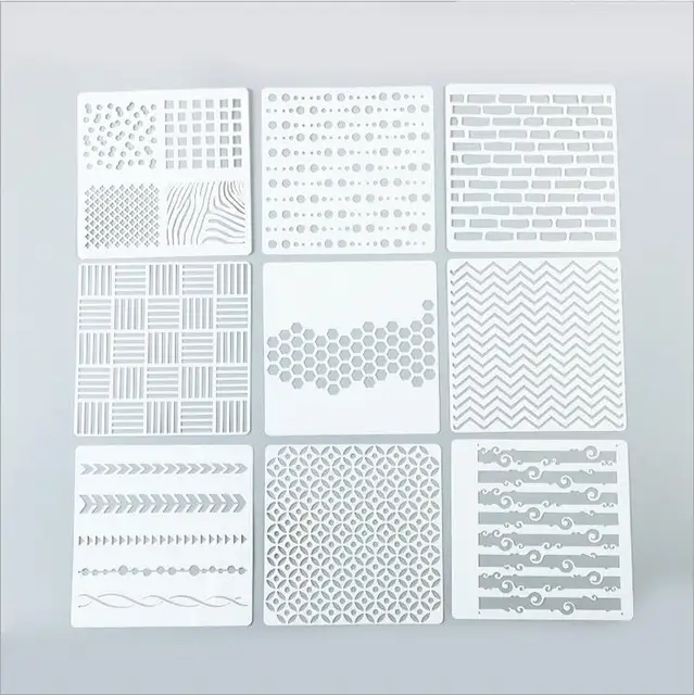 diy plastic stencil sheet square stencil for painting artistic stencil sheet