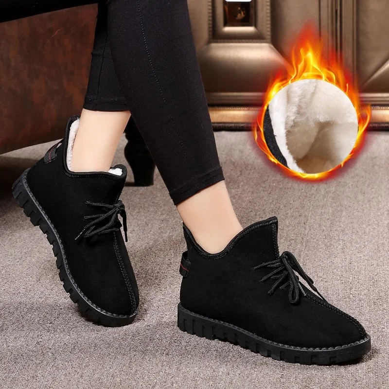 

Hot Women Shoes Winter Women Casual Shoes Femme Sneakers Flock Slip-On Loafers Shoes Women Winter Sneakers Comfort