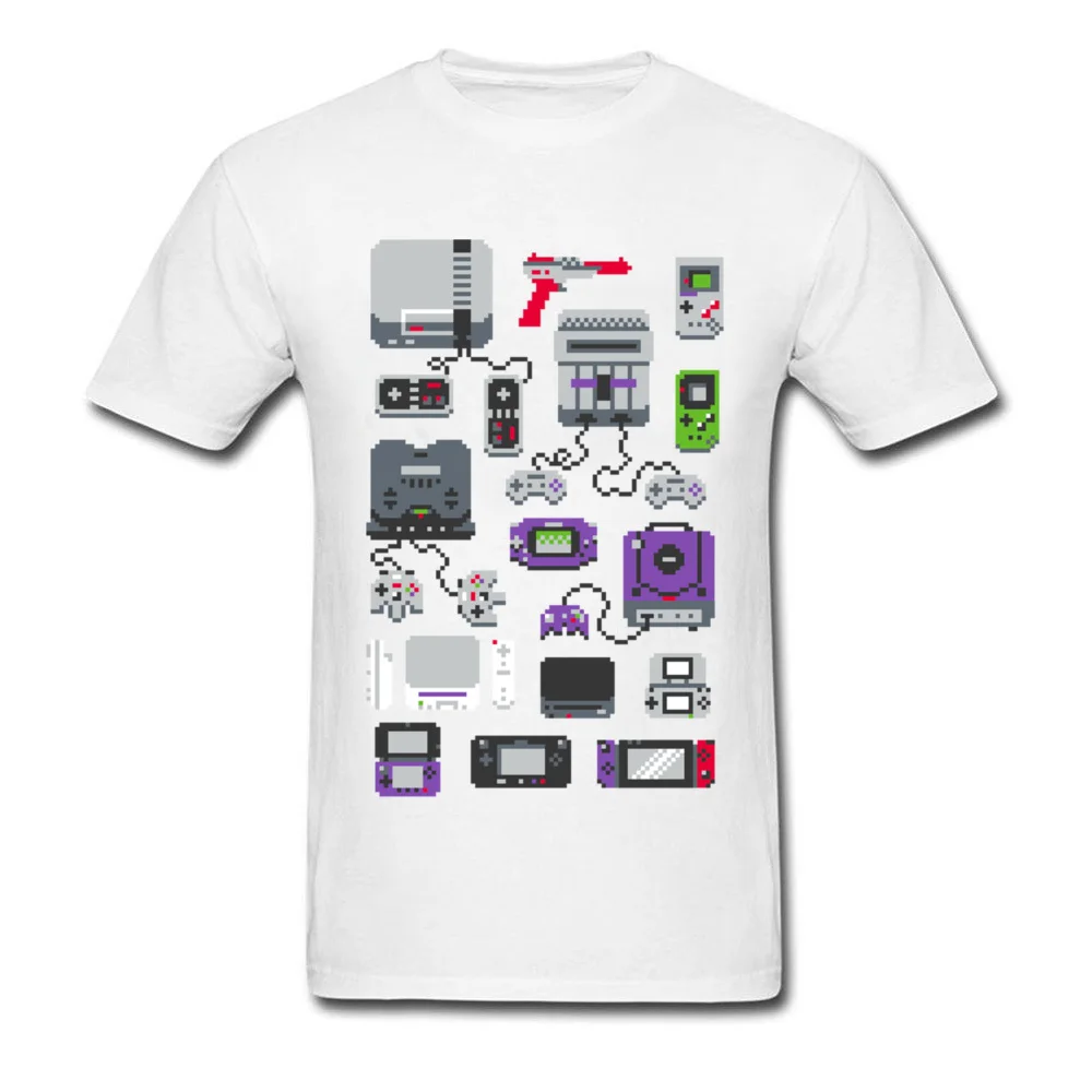 Новейшие мужские футболки с принтом, футболка с игровым устройством, хлопок, футболки с высокой посадкой, супер пиксель, изображение, Молодежная Студенческая футболка для колледжа