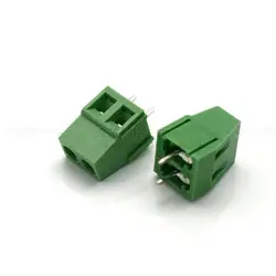 100 шт./лот винт печатной платы клеммный блок FK128-3.81mm Медь Защита окружающей среды 2 P 3 P зеленый