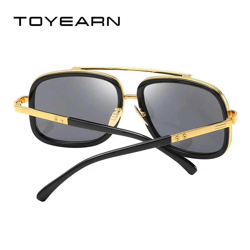 Luxury Brand Designer Twin-Beams Square Sunglasses Men Women Vintage Driving Cool Gradient Sun Glasses For Male oculos de sol