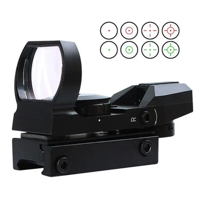 

20mm Rail Riflescope Hunting Optics Holographic Red Dot Sight Reflex 4 Reticle Tactical Scope Collimator Sight Free Shipping