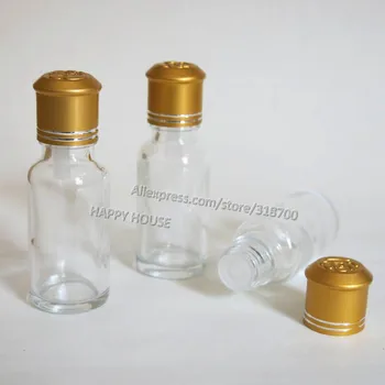 

360 x 20ml Clear Glass Essential Oil Bottle With Gold Lids, 20cc Transparent Glass Essential Oil Container