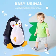 Раздельный писсуар в форме пингвина для маленьких мальчиков, присоски для малышей, настенный туалет, детский туалет