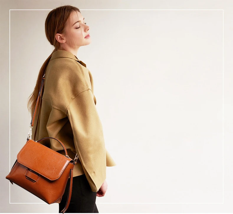 Women genuine leather handbag 12