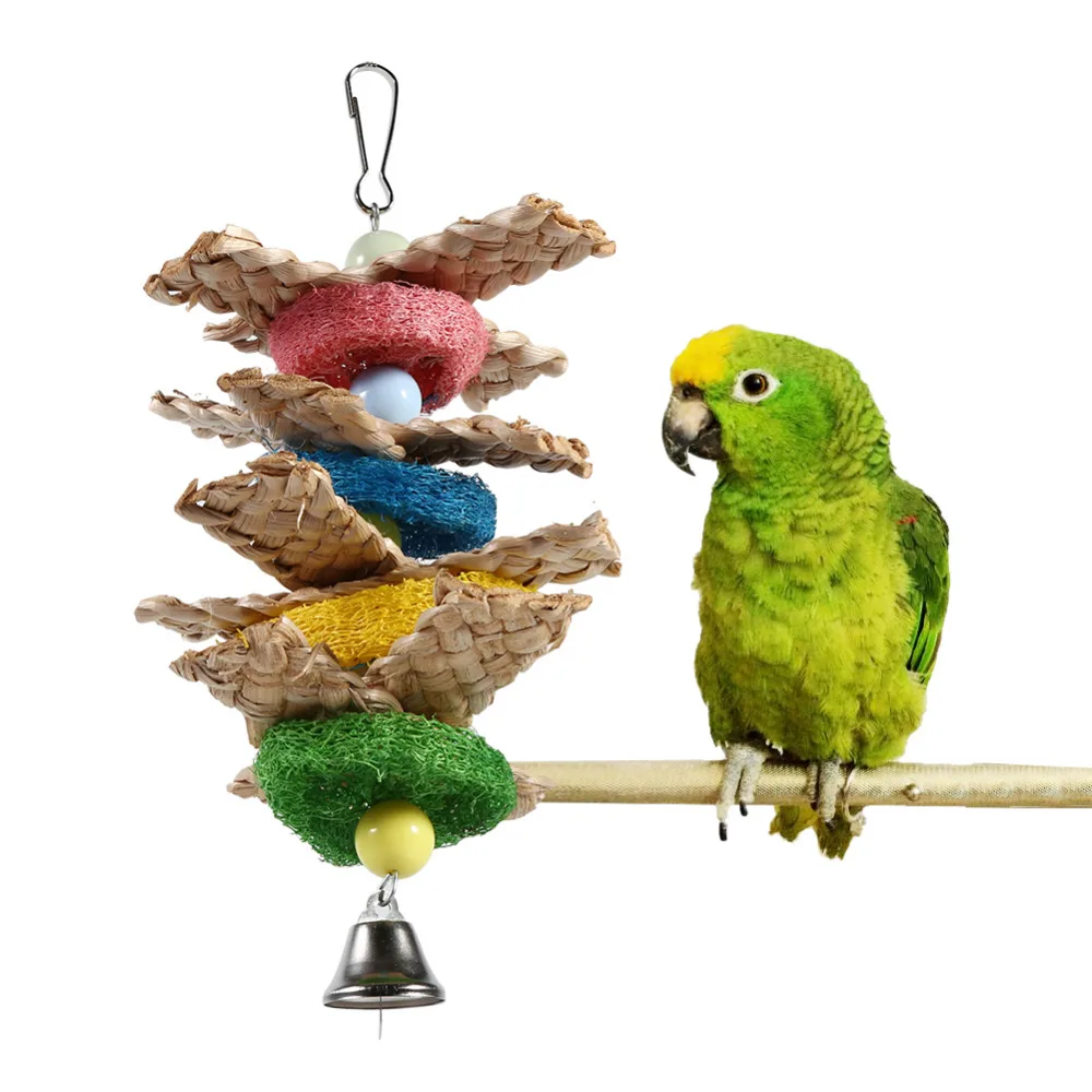 Buy Bird Toys Towel Gourd Handmade Chewing Pecking