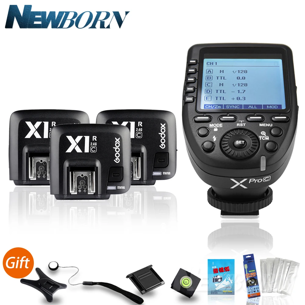 GODOX XPro C E TTL 2.4G Wireless Flash Trigger+Receiver For Canon EOS