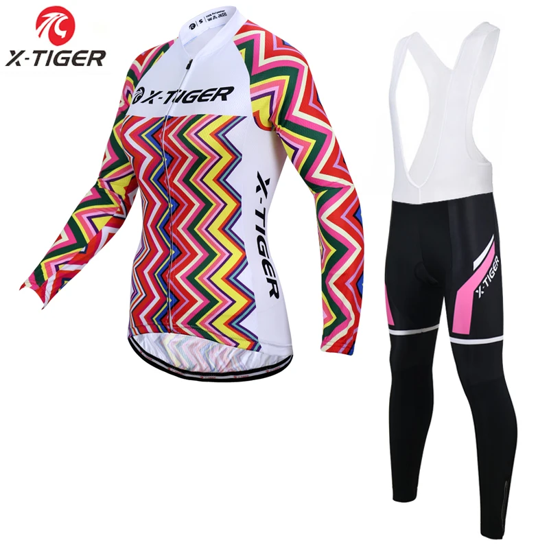

X-Tiger  Felicia Spring Pro Women Cycling Jersey Set /Mountian Bike Wear Ropa Ciclismo Cycling Bicycle Clothes Cycling Clothing