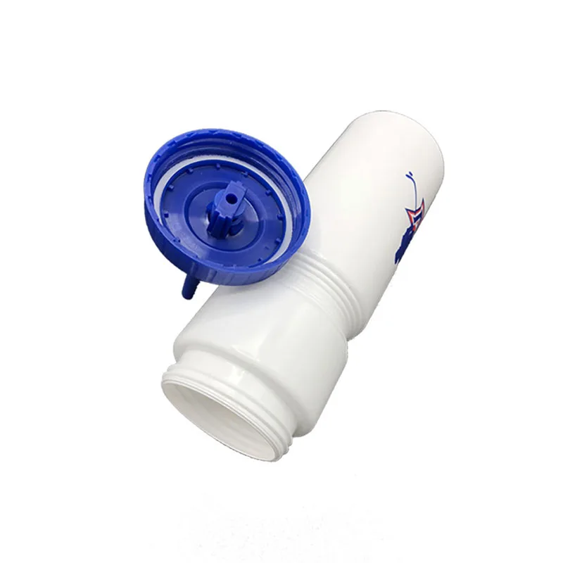 Хоккейная бутылка для воды белая HDPE пластиковая без BPA Спортивная хоккейная футбольная Лакросс бутылки классический удлиненный наконечник дизайн спортивное снаряжение