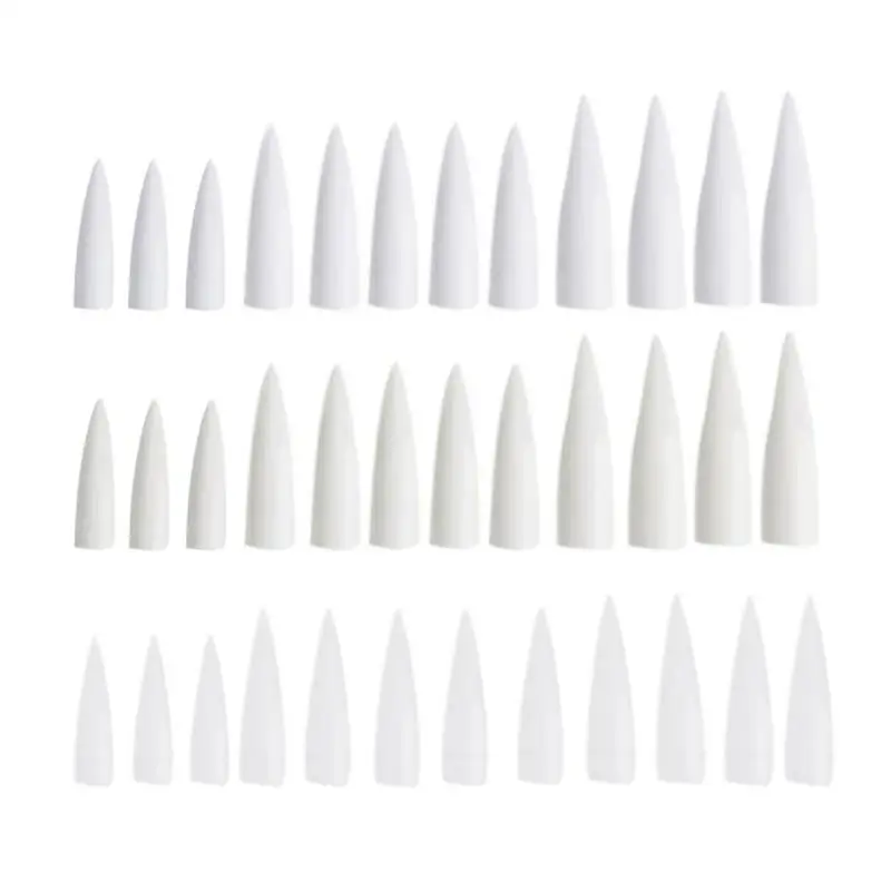 

12Pcs/Set DIY False Nail Finger Tips For Salon Nail Art French Acrylic Atificail Fake Nail Design Display Training Nail Art Tool