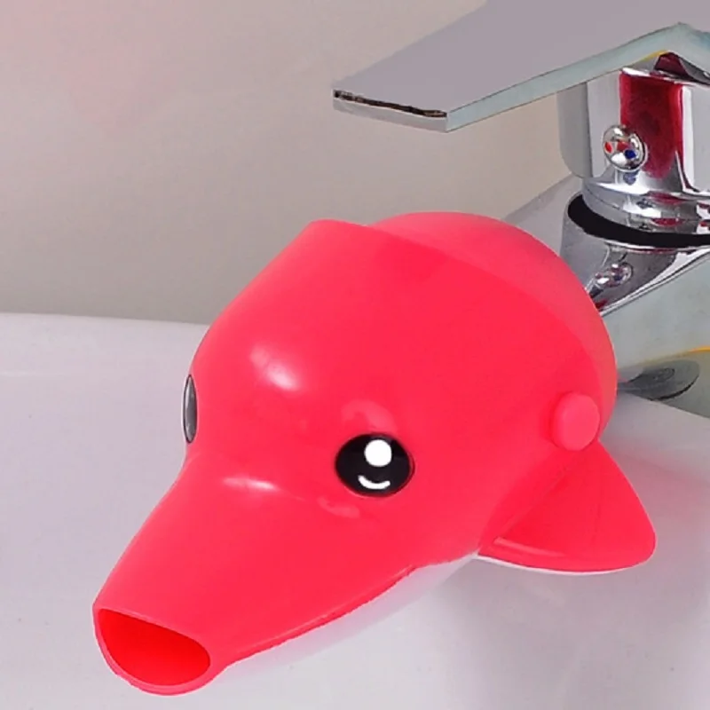 1PCS Cute Cartoon Silicone Water Tap Extension Device Home Bath Prod Kids Water Chute Convenient Bathroom Accessories