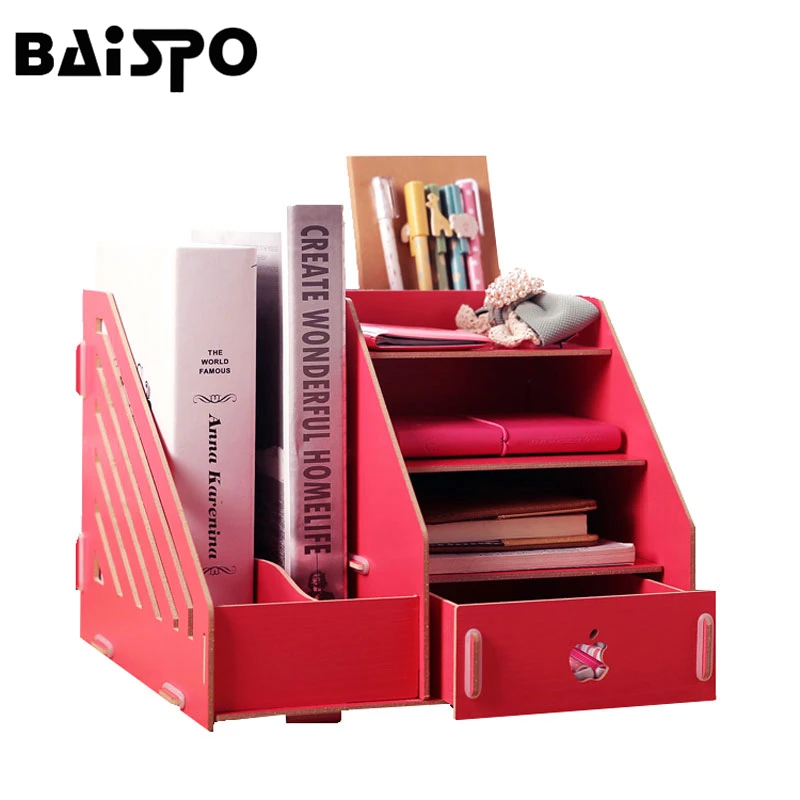 BAISPO многофункциональные DIY косметические стеллажи для хранения книжная полка