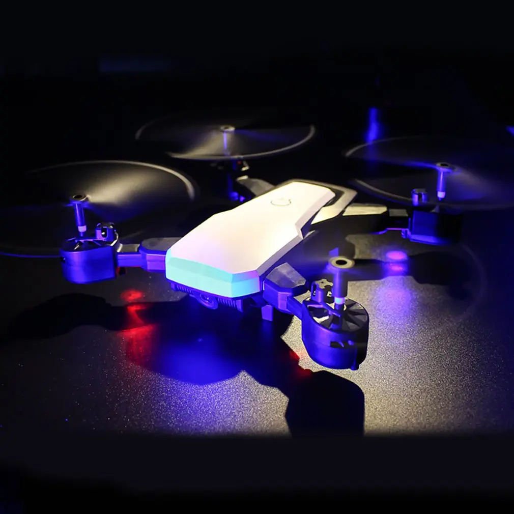 LH-X41WF FPV RC Дрон Квадрокоптер игрушка со светодиодной подсветкой из 30/200W Камера 2,4G 6-осевой Wifi FPV Drone складной вертолет высота удерживайте один ключ возврата