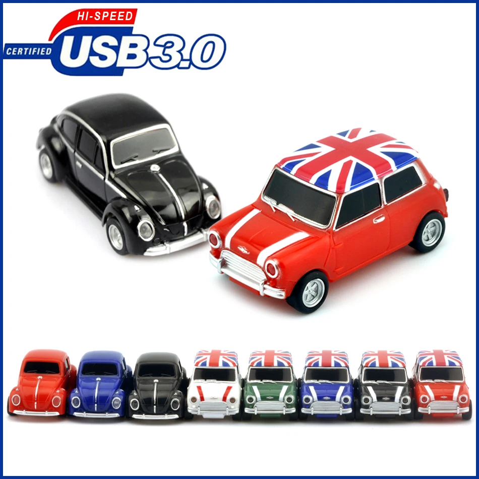 Simulation Mini Cooper usb flash drive 64gb,Cars Model usb 3.0 memory flash stick pen drive 8GB 16GB 32GB pendrive,Free shipping