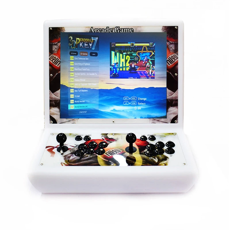 

Box 10 2297 in 1 Ratio 4:3 LCD Arcade Console 19 Inch Screen Zero Delay Button Joystick for 2 Player Controller Game Box