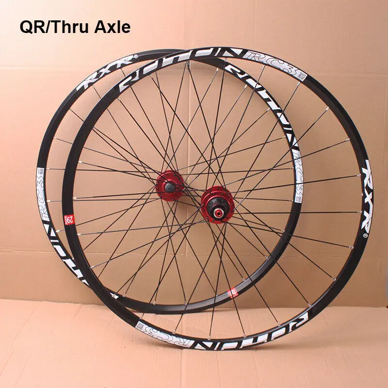 Cheap RXRBicycle Wheelset 26/27.5/29" Mountain Bike Wheel Set 7-11S Carbon Hub Disc Clicher Tyre 25mm Rim Wheels For Shimano Cassette 13