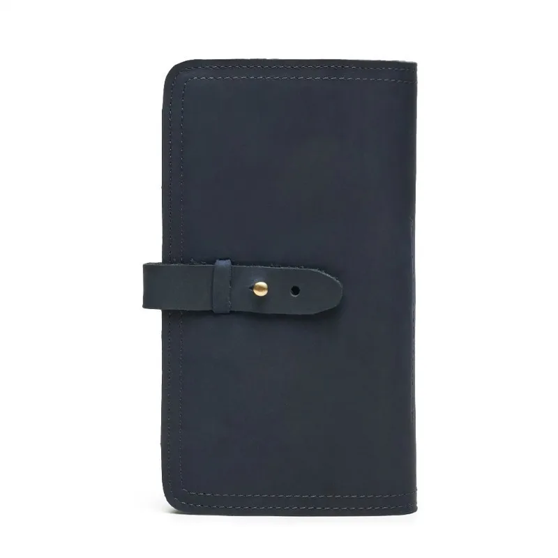 

New Arrive Genuine Leather Card Holder Wallet With Phone Pokect Vintage Men Purse Long Coin Purse Male Clutch Wallet Holder