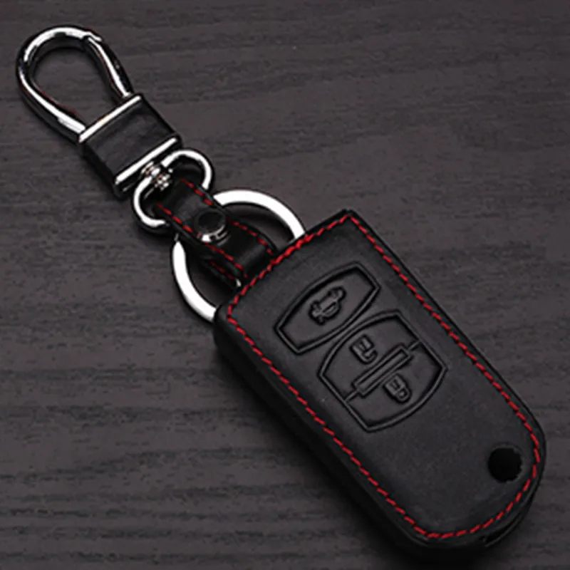 Кожаный чехол для Mazda 3 2 5 6 8 323 626 Atenza Cx5 Cx7 Cx9 Mx5 Rx|cover for|cover coverscovers for car keys |