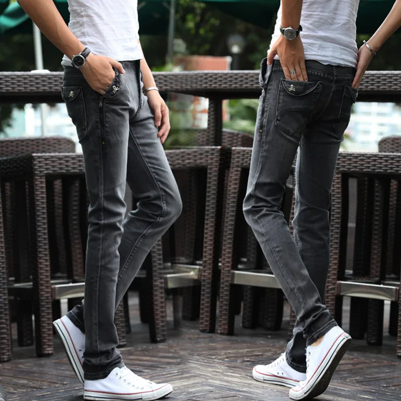 dark grey jean shorts