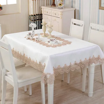 

High-grade Satin Jacquard Fabric Table Cloth Oilproof Table Cover For Home Decoration Tablecloth Dust-proof Cloth For TV Cabinet
