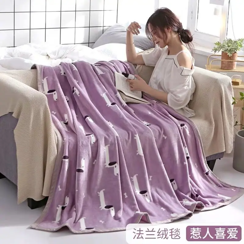 as the picture shows GraspDream мультфильм печати розовый одеяло ing летнее одеяло односпальная средняя двуспальная большая двуспальная размер покрывало хлопок постельное белье Плед покрывало - Цвет: as the picture shows