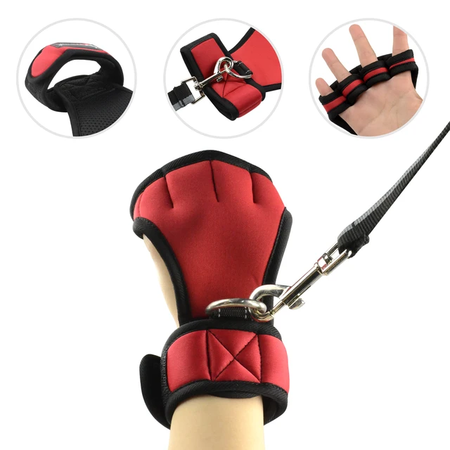 Dog Leash Hand Free Glove Nylon Adjustable Shock Absorbing Dog Leash for Running Walking and