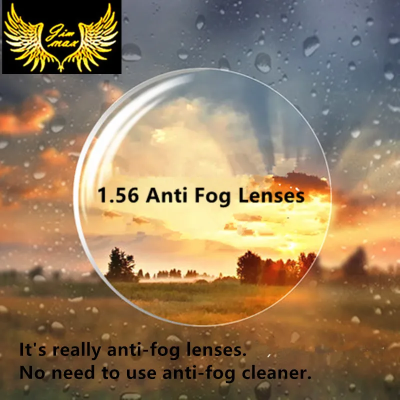 1.56 качество близорукость анти-туман рецепт линзы UV400 защиты Тонкий CR39 линзы очков
