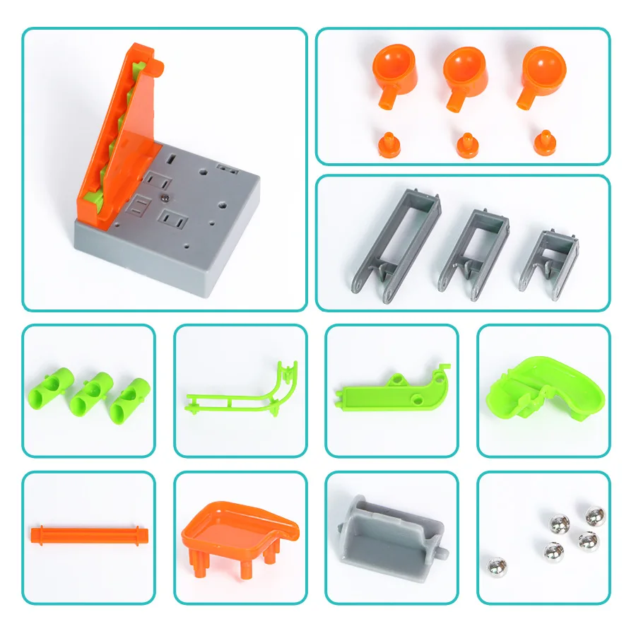 Электрический лабиринт мяч трек мраморный трек Запуск блоков DIY вставленные строительные блоки ранние образовательные головоломки игрушки для детей
