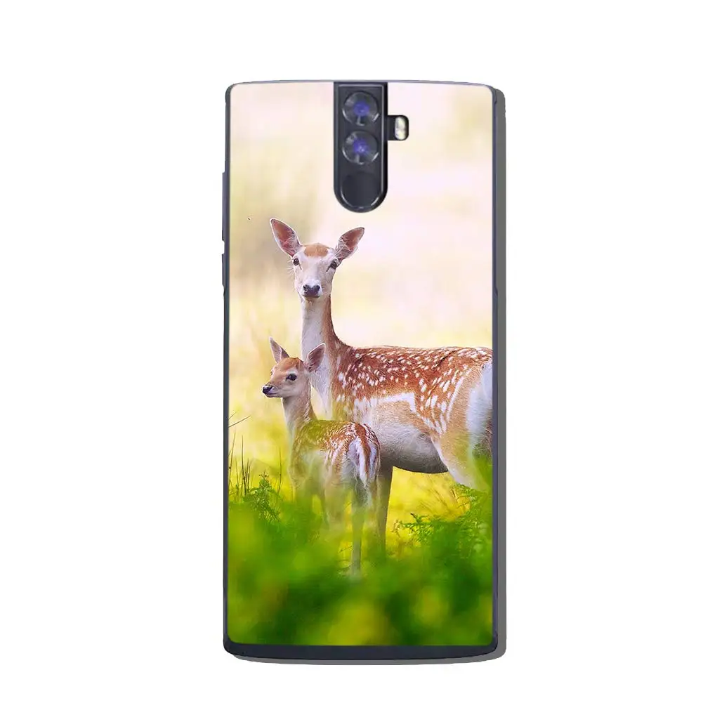 

New Ultra Slim High Transmittance Soft TPU Back Case Cover for Doogee BL12000 (Cartoon Deer Design)