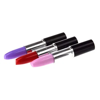 

3 in 1 Lipstick shape ballpoint pen Cute Dame Favorite Office Stationery Set
