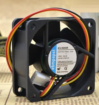 

SSEA New Wholesale original cooling fan for ebmpapst 614NHHR DC 24V 125MA 3.0W cooling fan 60*60*25MM