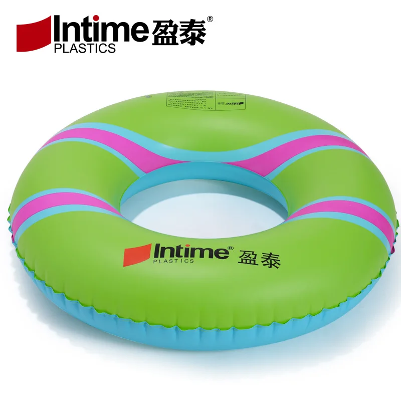 Надувное кольцо с принтом для плавания 3 размера прочный плавающий круг для плавания для взрослых детей 1 упаковка синий розовый зеленый желтый