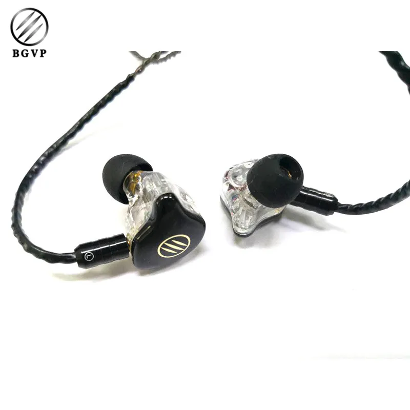 

BGVP DS1 DIY 1 Pair Hybrid Earphone Earbuds 2BA+1DD In Ear HiFi Earbuds with Memory Foam Eartips Sports MMCX Monitor Earphone
