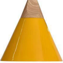 Современный светодиодный подвесной светильник в скандинавском стиле, цветной треугольник, кованый металлический канат, лампа для кухни, гостиной, из цельного дерева, кафе, Baryellow - Цвет корпуса: large yellow