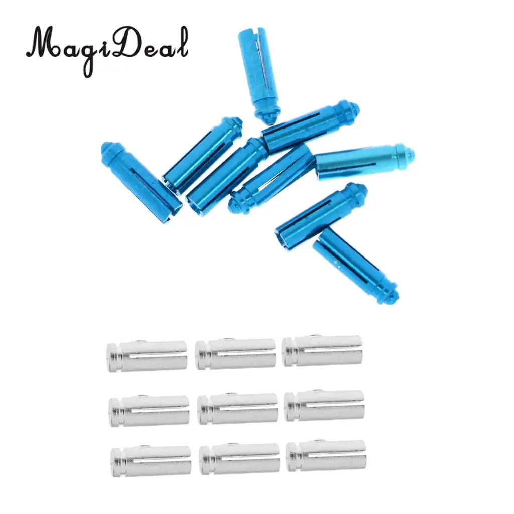 MagiDeal 18Pcs Universal Anodised Aluminum Dart Flight Savers Protectors Accessory
