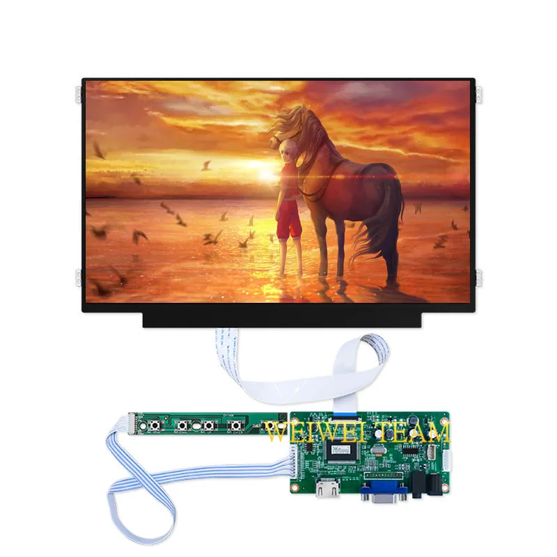 Тонкий ноутбук планшет дисплей 11 6 дюйма 1366x768 IPS ЖК экран HD EDP 30 Pin VGA контроллер