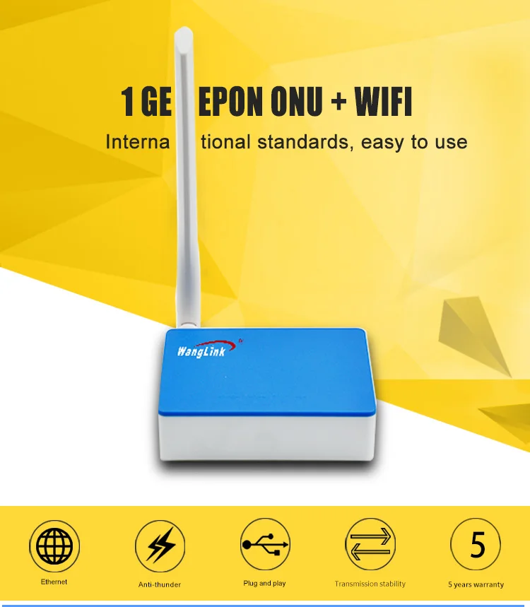 EPON беспроводной wifi роутер ONU wifi OLT 1,25G с беспроводной wifi EPON OLT wifi функцией