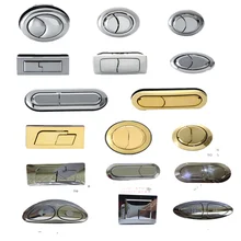 High quality Dual Flush Toilet Tank Button 58mm/48mm/38mm gold Round Head Push Button Bathroom Accessories Water Saving Valve universal flush toilet cistern tank single push button flush 38mm mounting hole