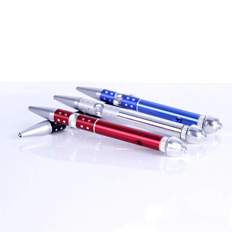 Ballpoint Pen +Metal Smoke Pipes Portable Creative Smoking Pipe Tobacco Pipe Narguile Weed Grinder Mouthpiece Cigarette Holder
